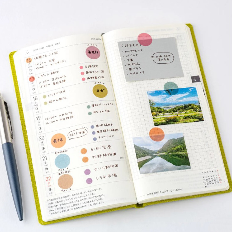 Hobonichi Sticker Set - Dots 15mm - TSUKI no IRO [2026]